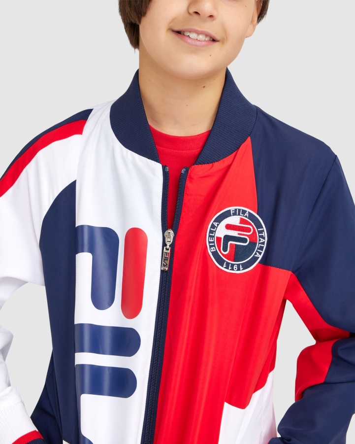 New Navy Fila Boy's Ryan Jacket