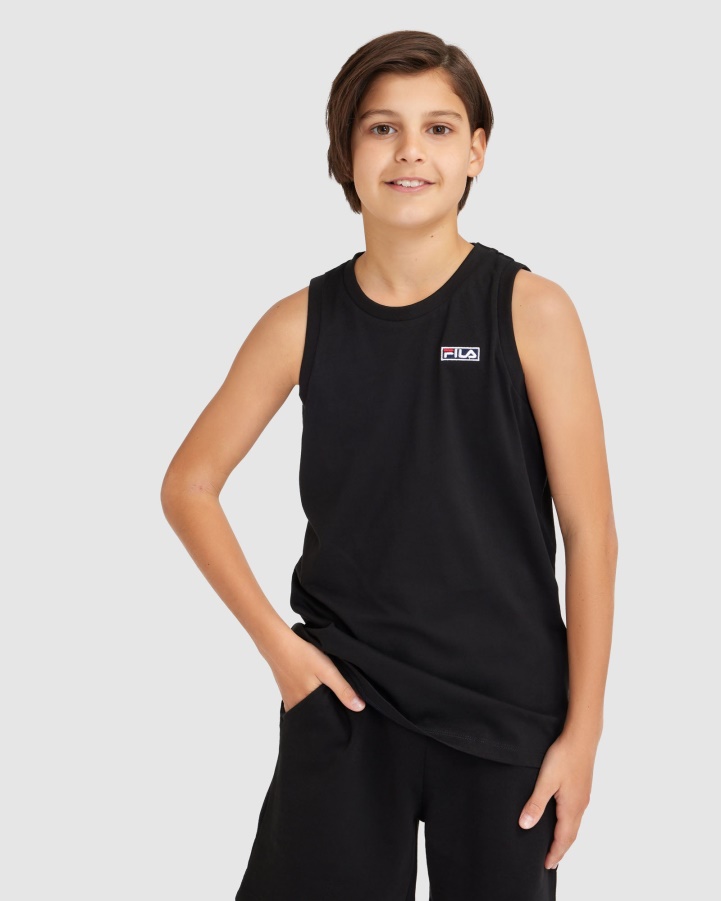 Black Fila Kid's Parker Tank
