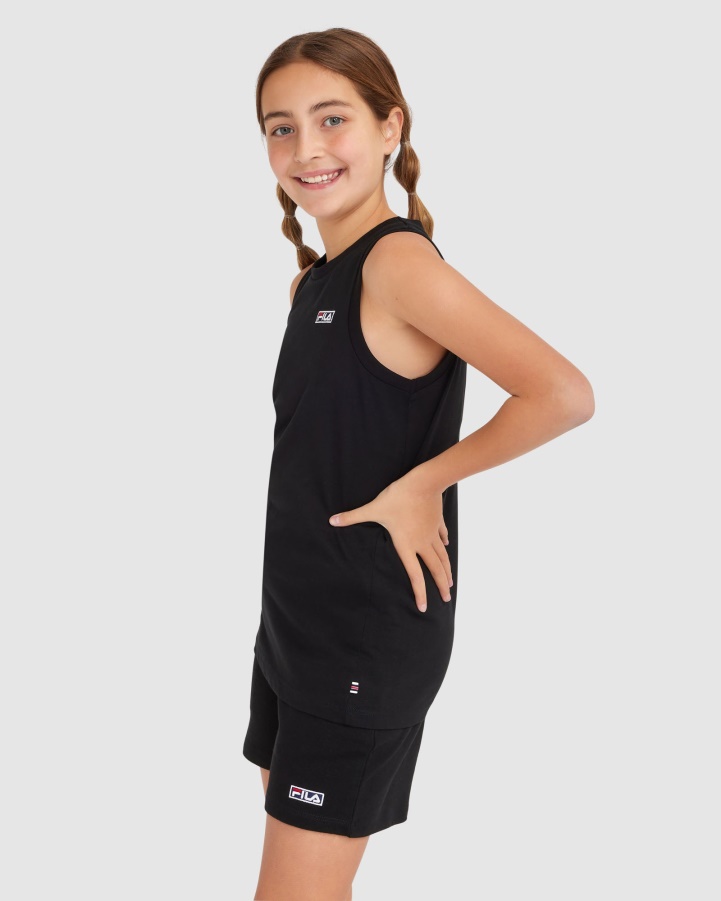 Black Fila Kid's Parker Tank