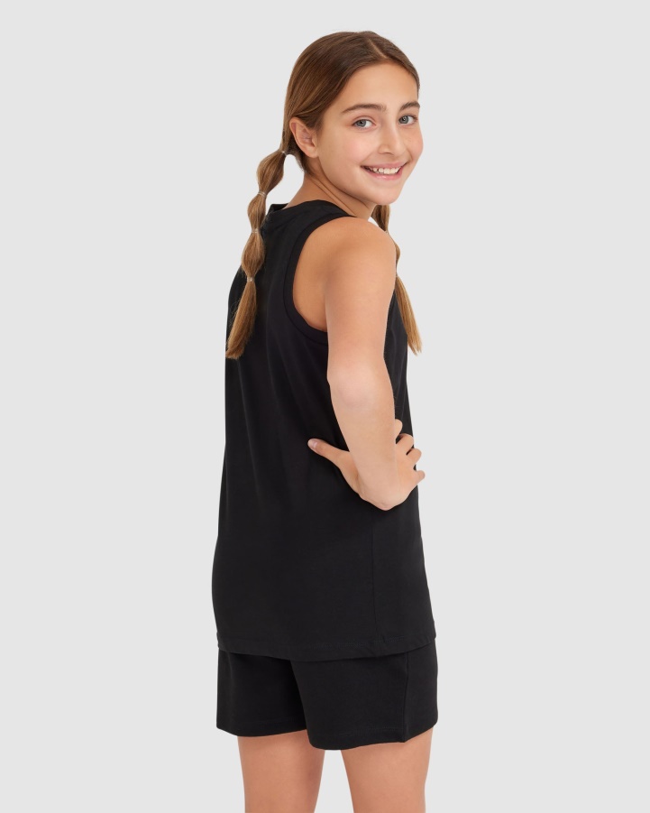 Black Fila Kid's Parker Tank