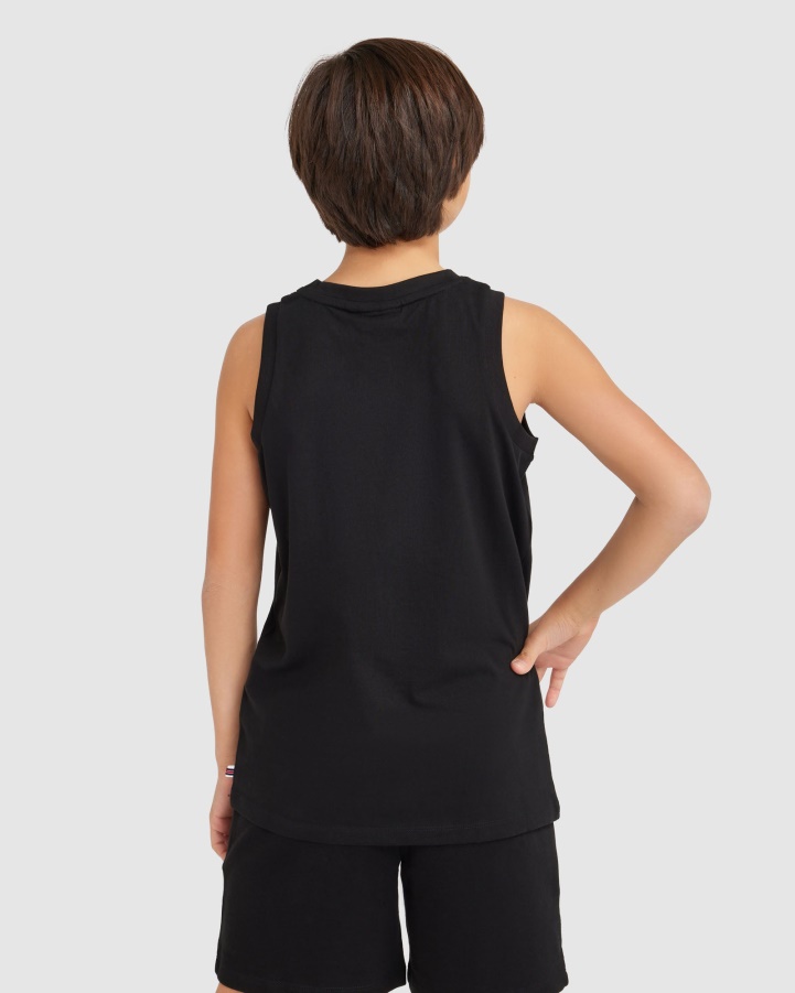 Black Fila Kid's Parker Tank
