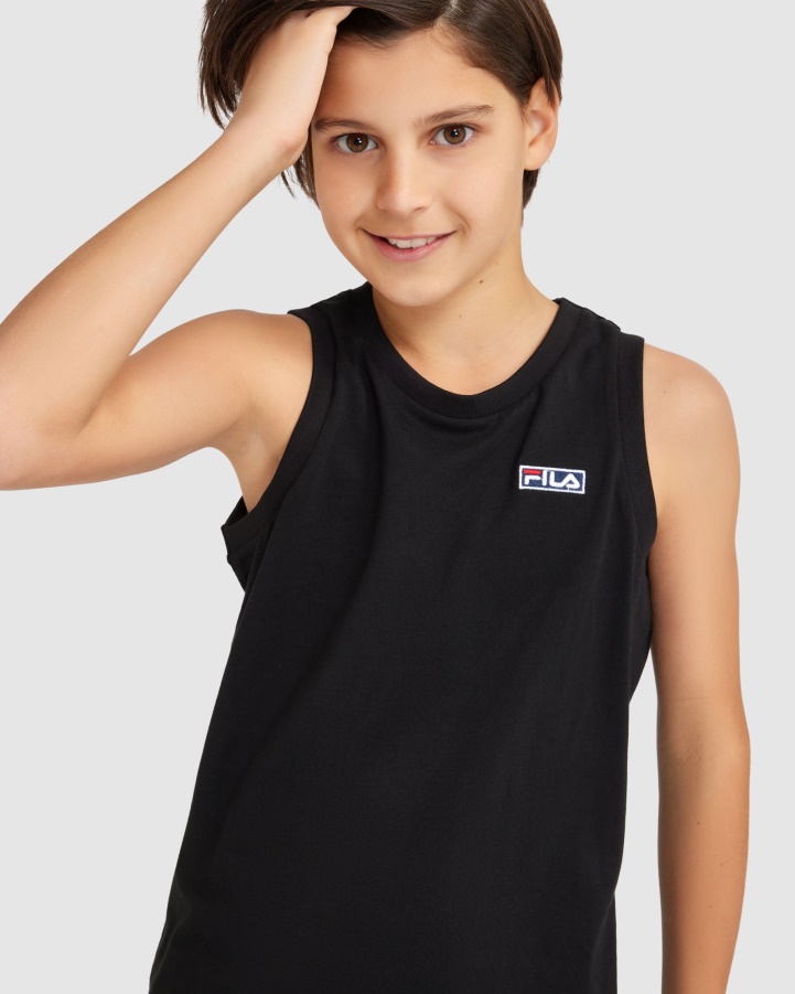 Black Fila Kid's Parker Tank