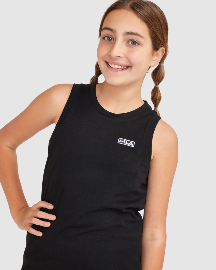 Black Fila Kid's Parker Tank