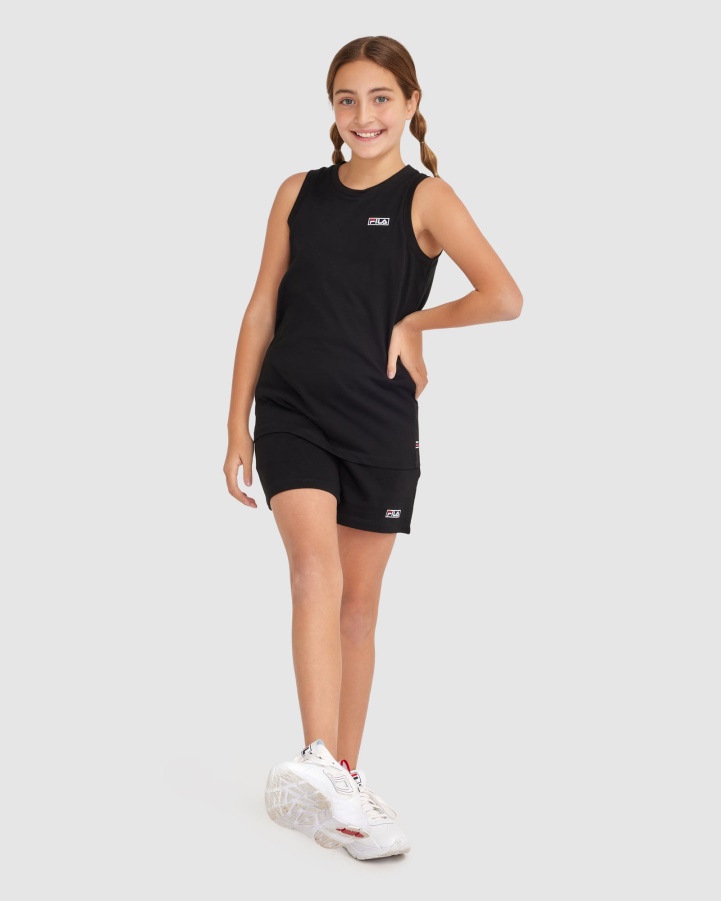 Black Fila Kid's Parker Tank