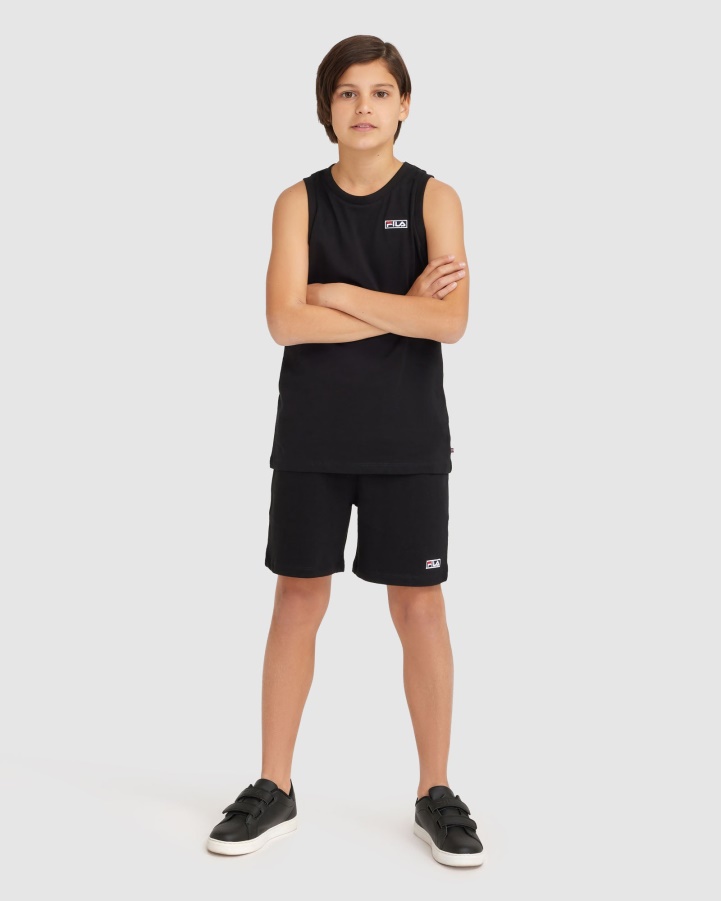 Black Fila Kid's Parker Tank