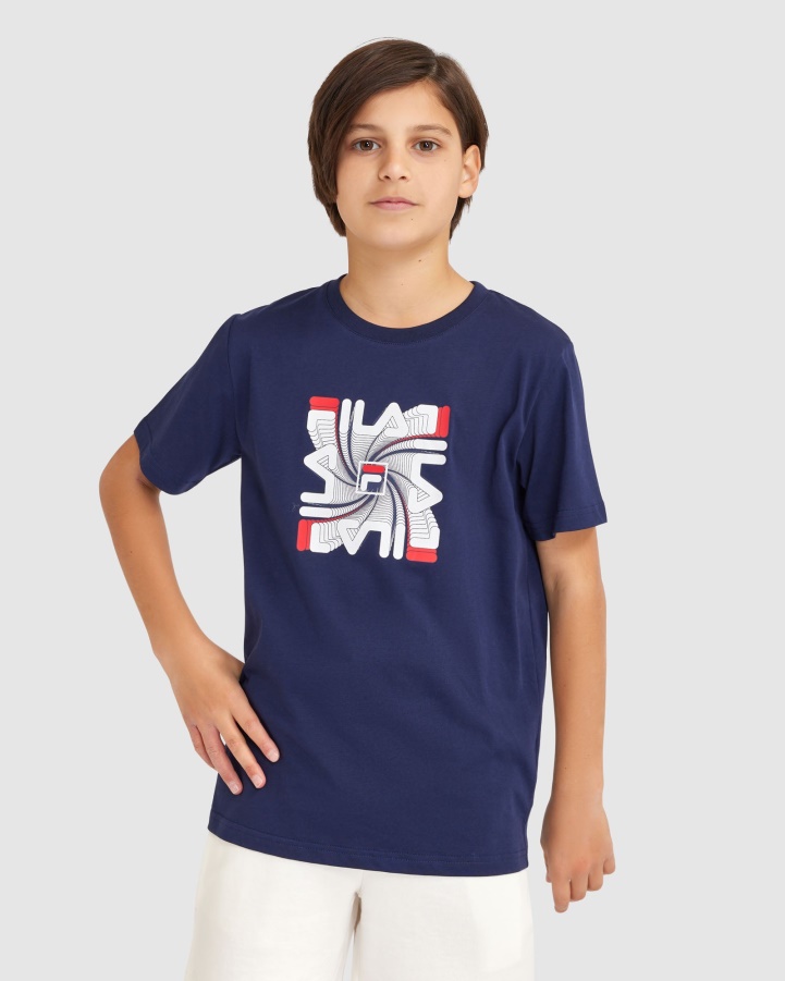 Boy's Ryan Tee New Navy Fila