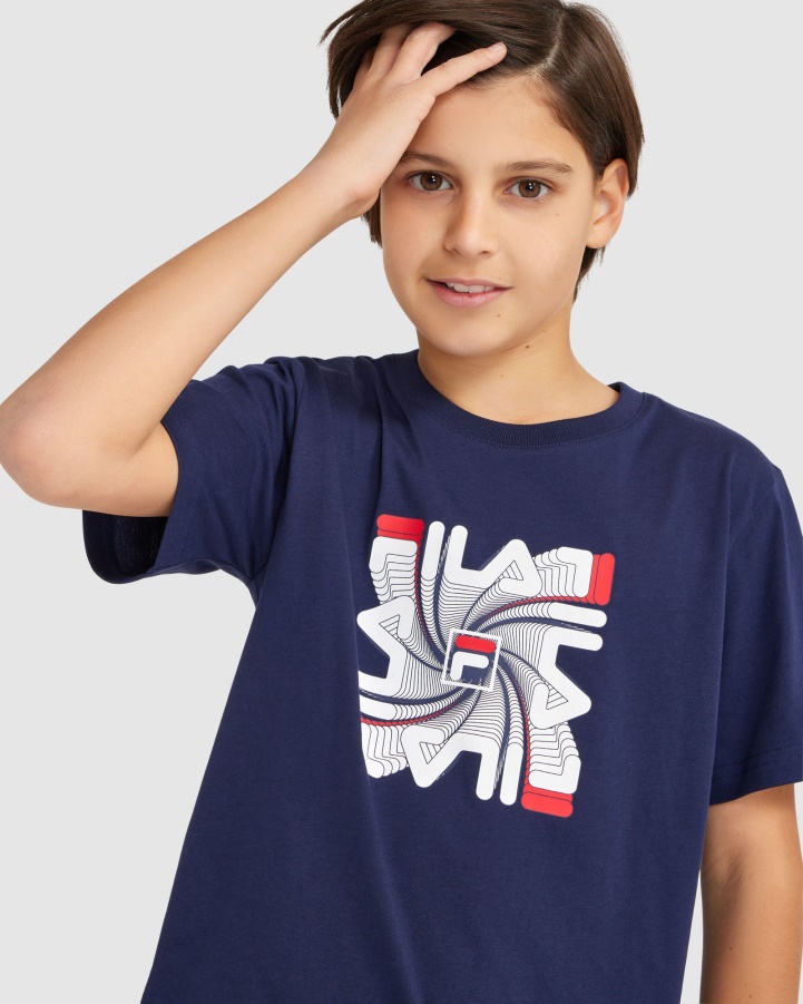 Boy's Ryan Tee New Navy Fila