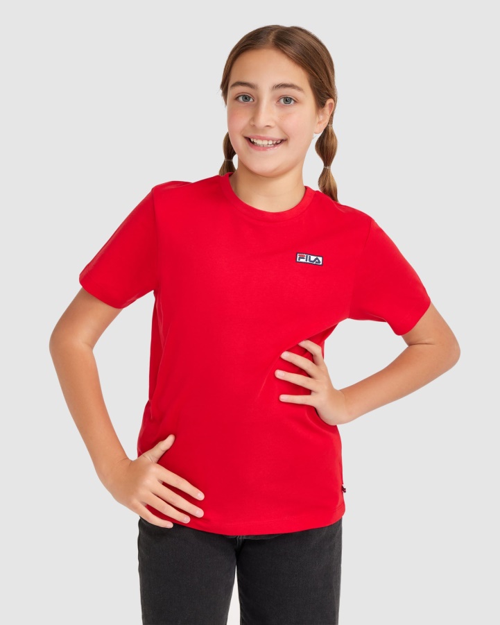 Red Fila Kid's Parker Tee