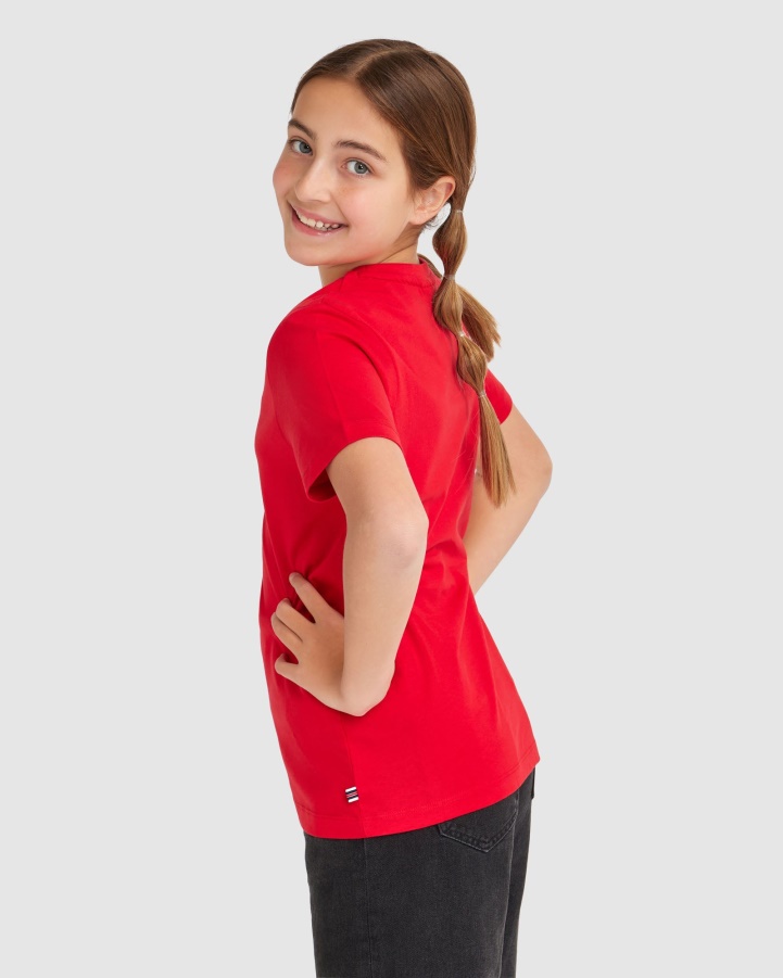 Red Fila Kid's Parker Tee