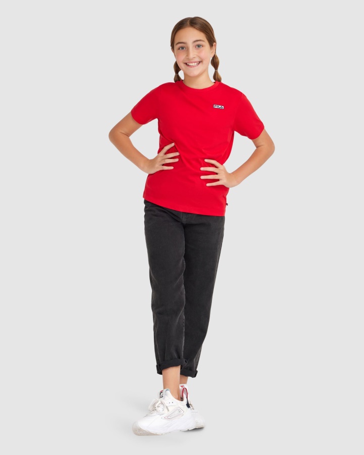 Red Fila Kid's Parker Tee