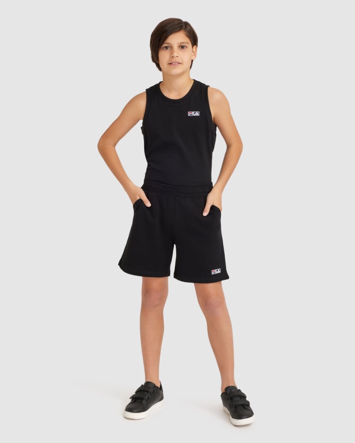 Black Fila Kid's Parker Short