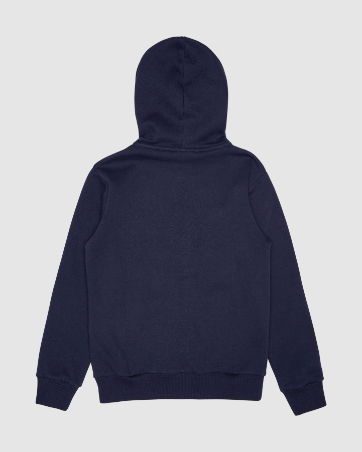 New Navy Fila Classic Kids Zip Hoody