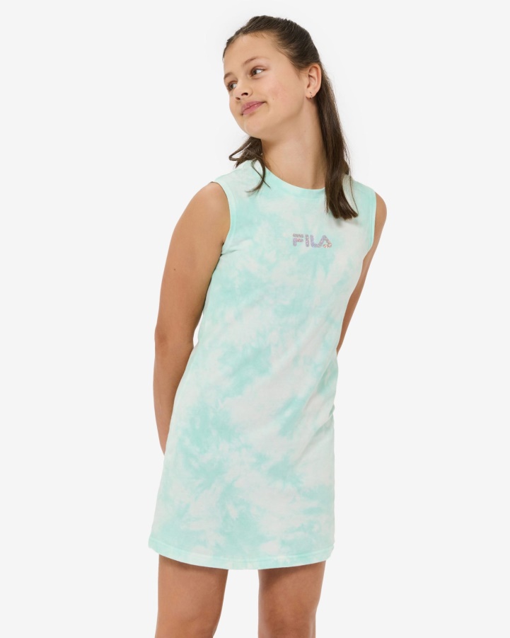Mint Tie Dye Fila Frankie Tank Dress