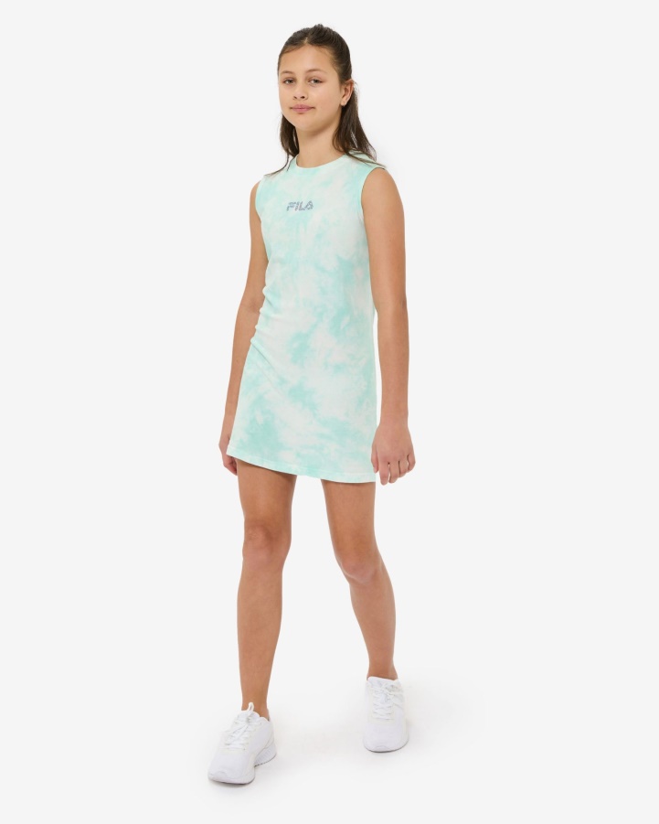 Mint Tie Dye Fila Frankie Tank Dress