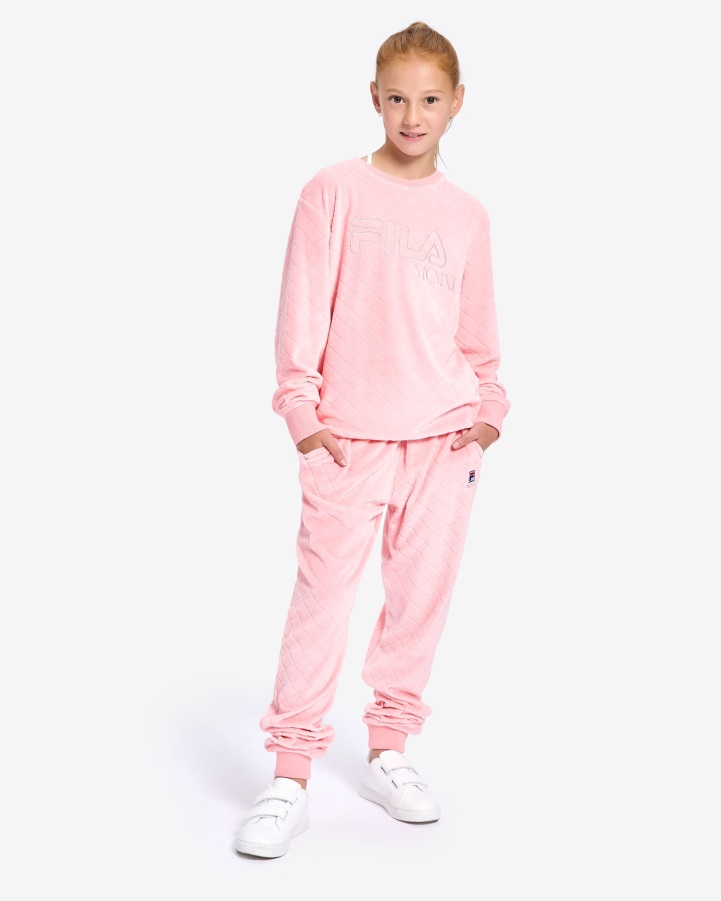 Fila Pale Rose Kid's Sloane Crew