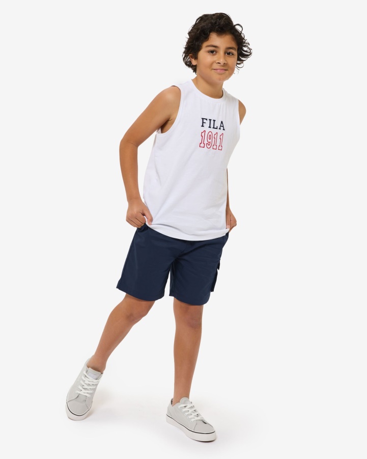 White Fila Zoki Tank