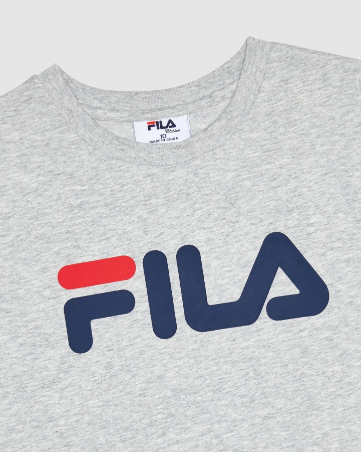 Classic Kid's Tee Silver Marle Fila
