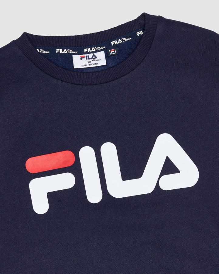 Classic Kid's Crew New Navy Fila