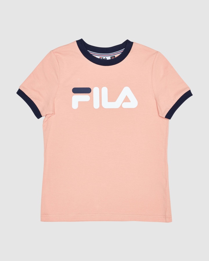 Fila Classic Girl's Ringer Tee Mellow Rose