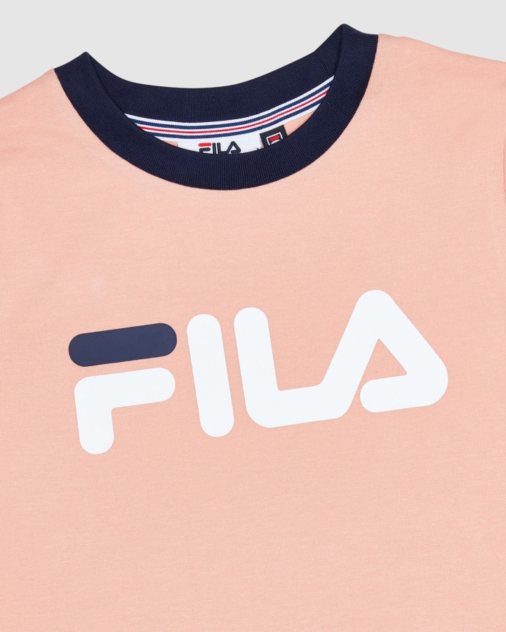Fila Classic Girl's Ringer Tee Mellow Rose