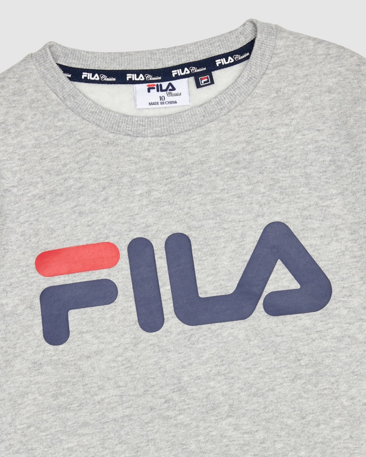Silver Marle Fila Classic Kid's Crew