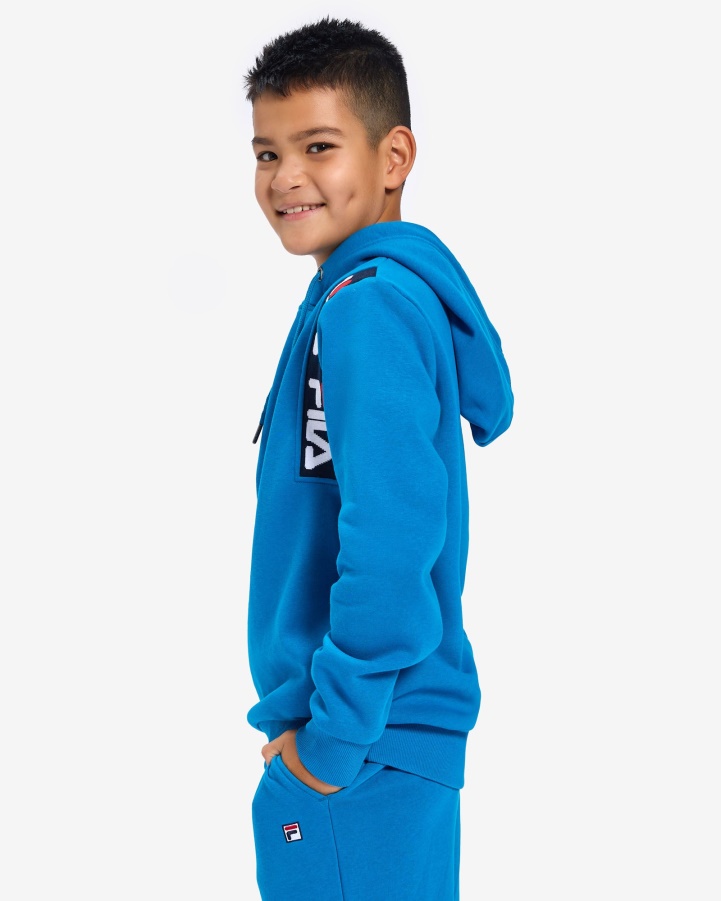Mykonos Blue Kid's Badge 2.0 Hood Fila