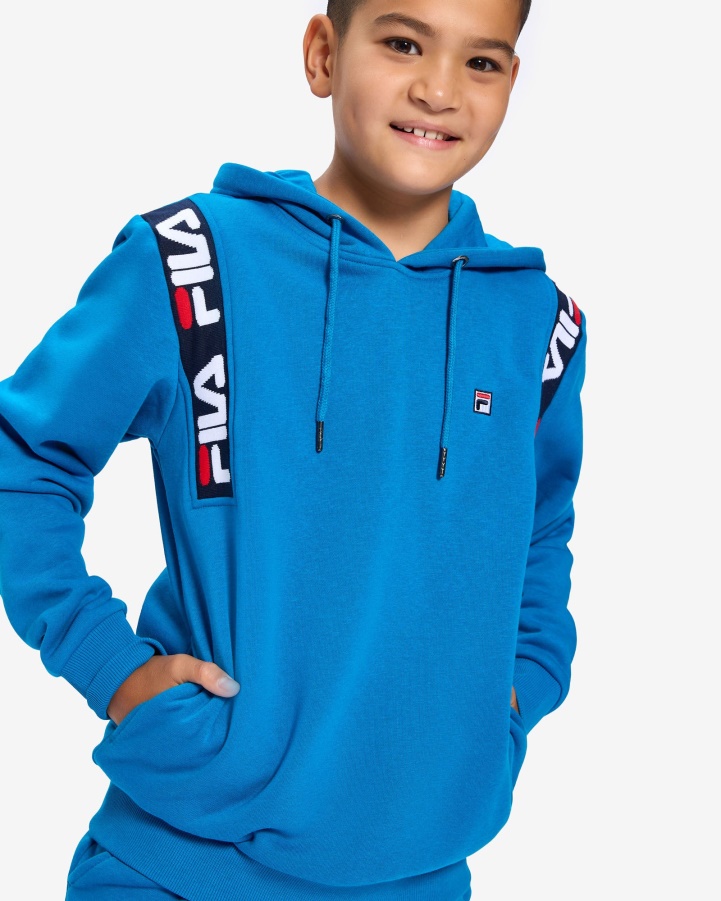 Mykonos Blue Kid's Badge 2.0 Hood Fila