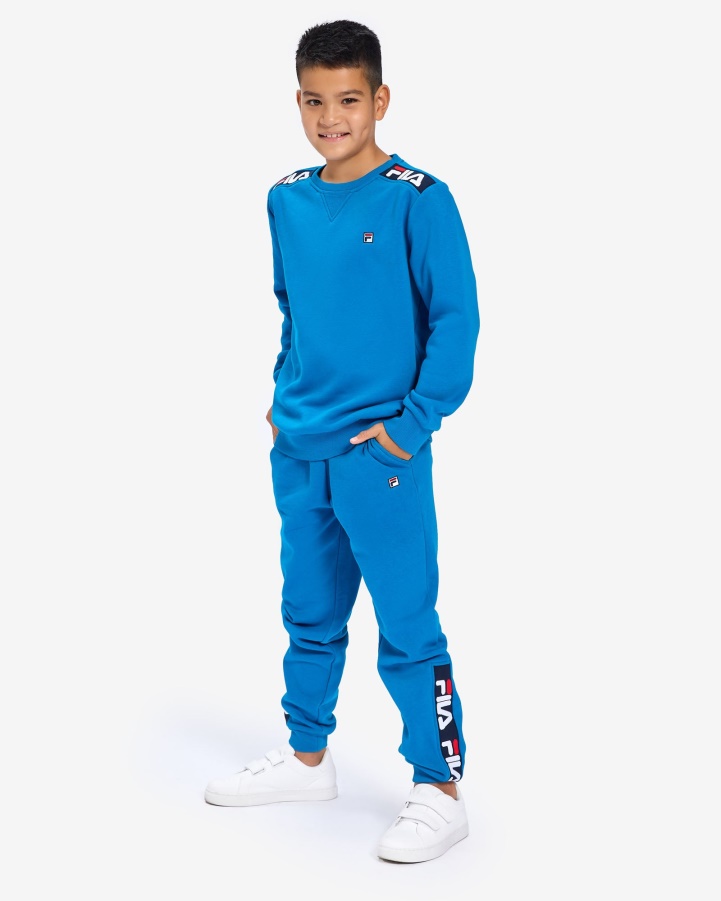 Fila Kid's Badge 2.0 Crew Mykonos Blue