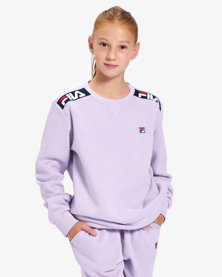 Pastel Lilac Fila Kid's Badge 2.0 Crew