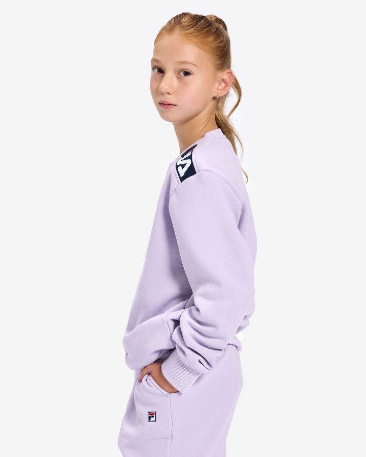 Pastel Lilac Fila Kid's Badge 2.0 Crew