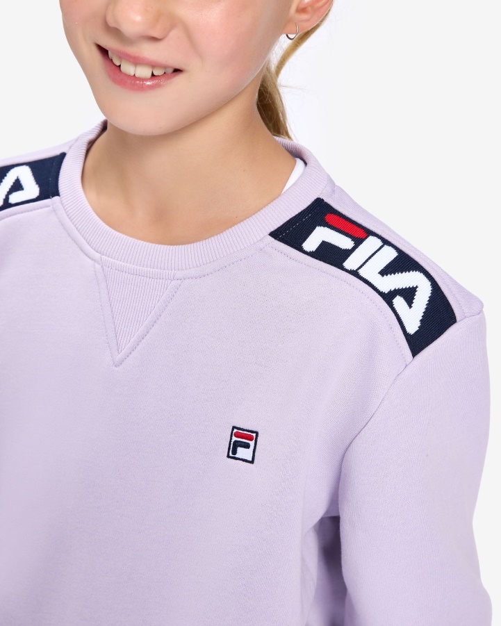 Pastel Lilac Fila Kid's Badge 2.0 Crew
