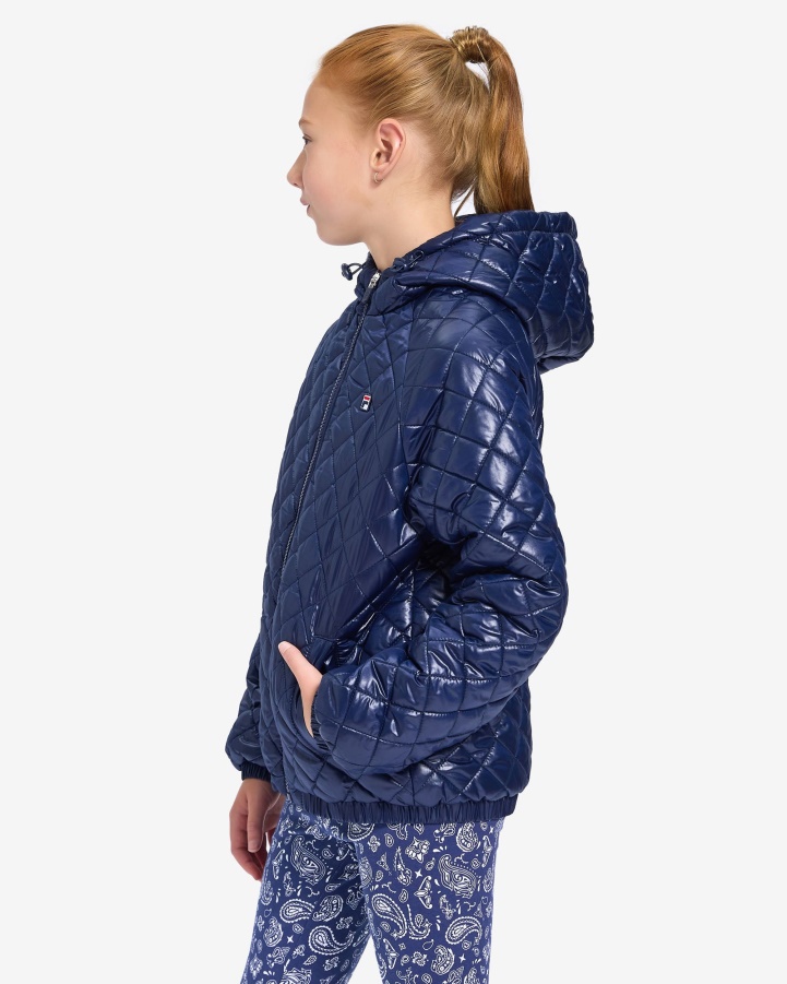 New Navy Girl's Natasha Puffa Fila