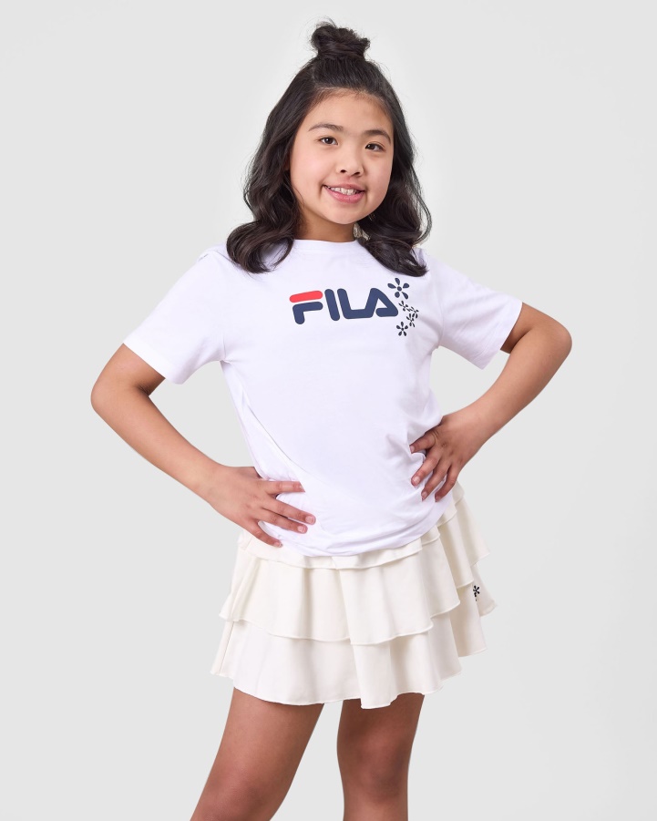 White Diya Tee Fila