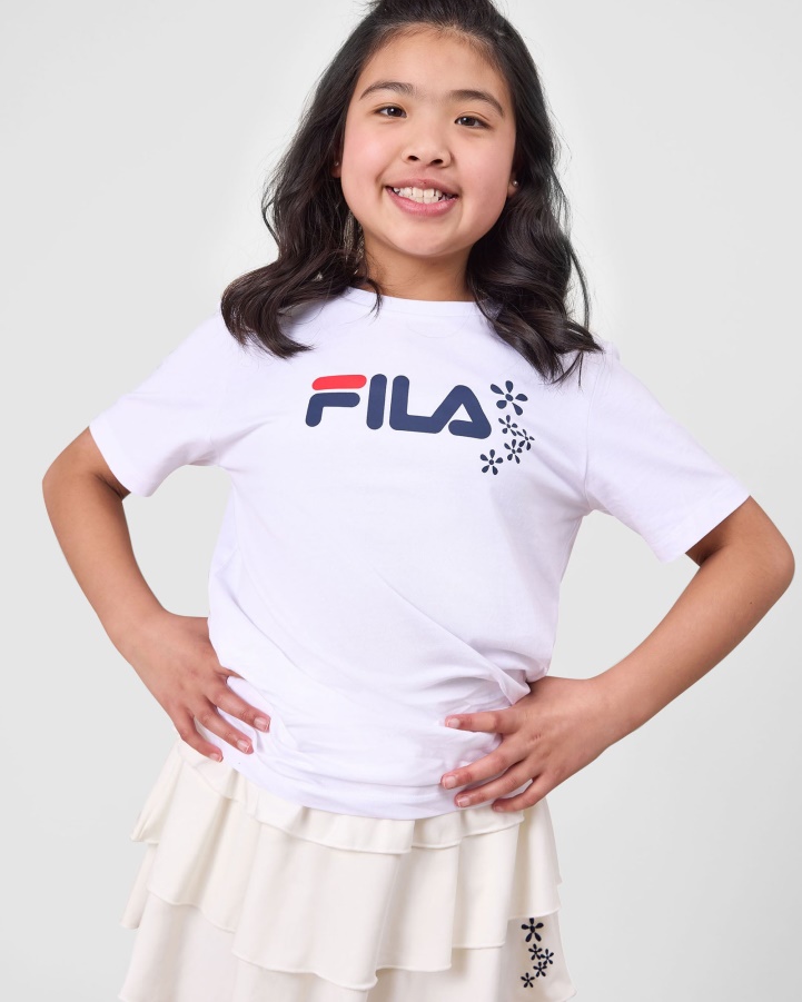 White Diya Tee Fila