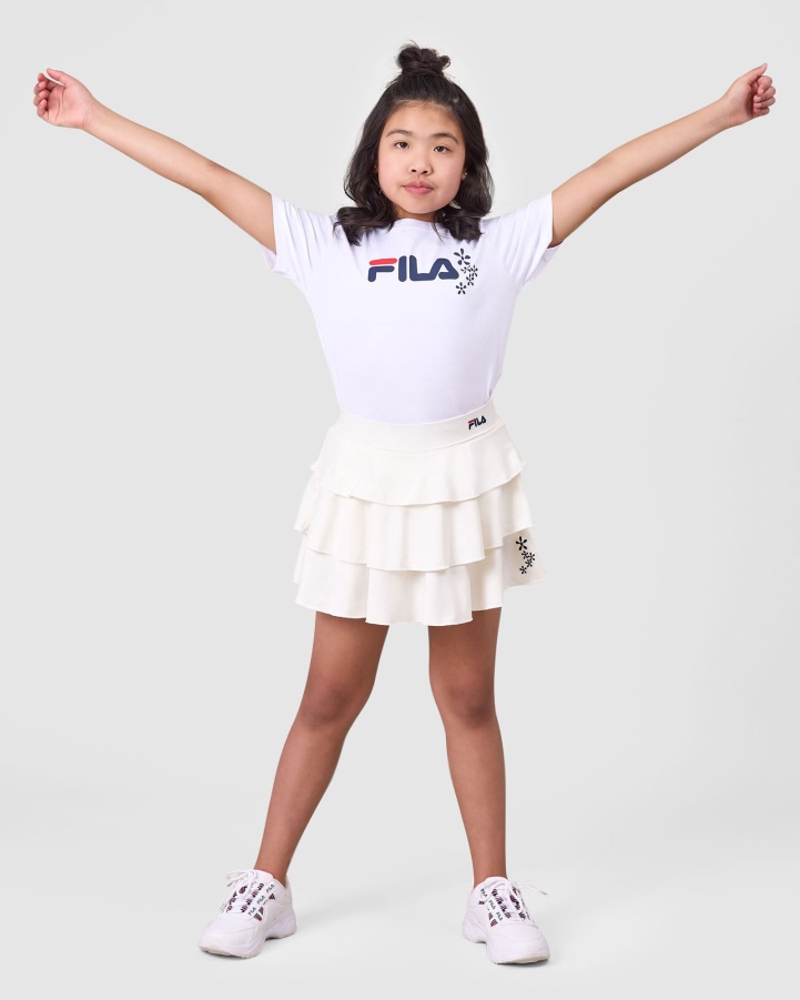 White Diya Tee Fila