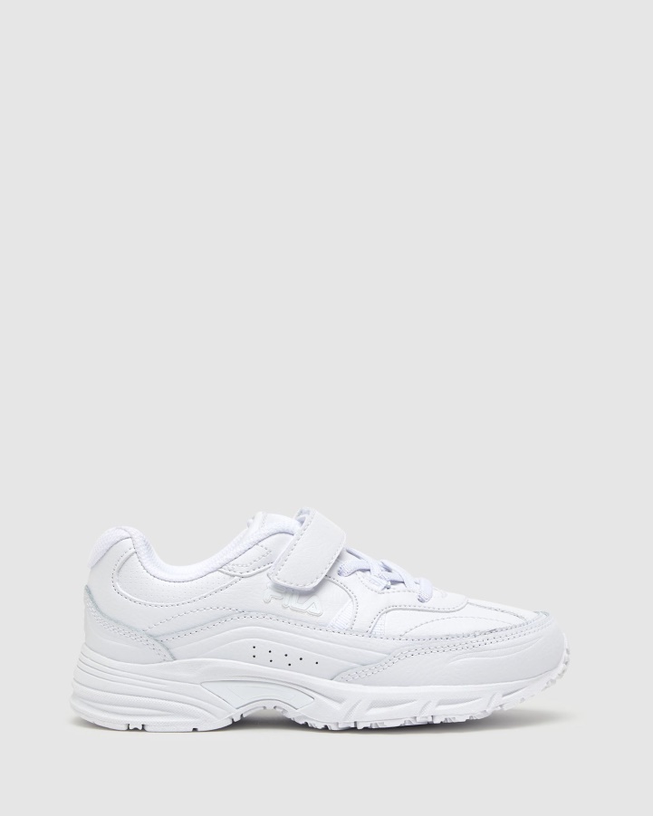 White Kid's Fila Graduate Strap Fila