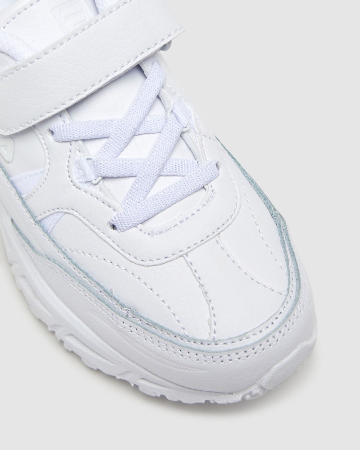 White Kid's Fila Graduate Strap Fila