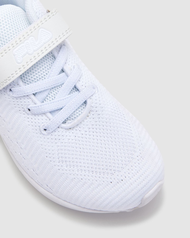 White Kid's FILA Classico Strap Fila