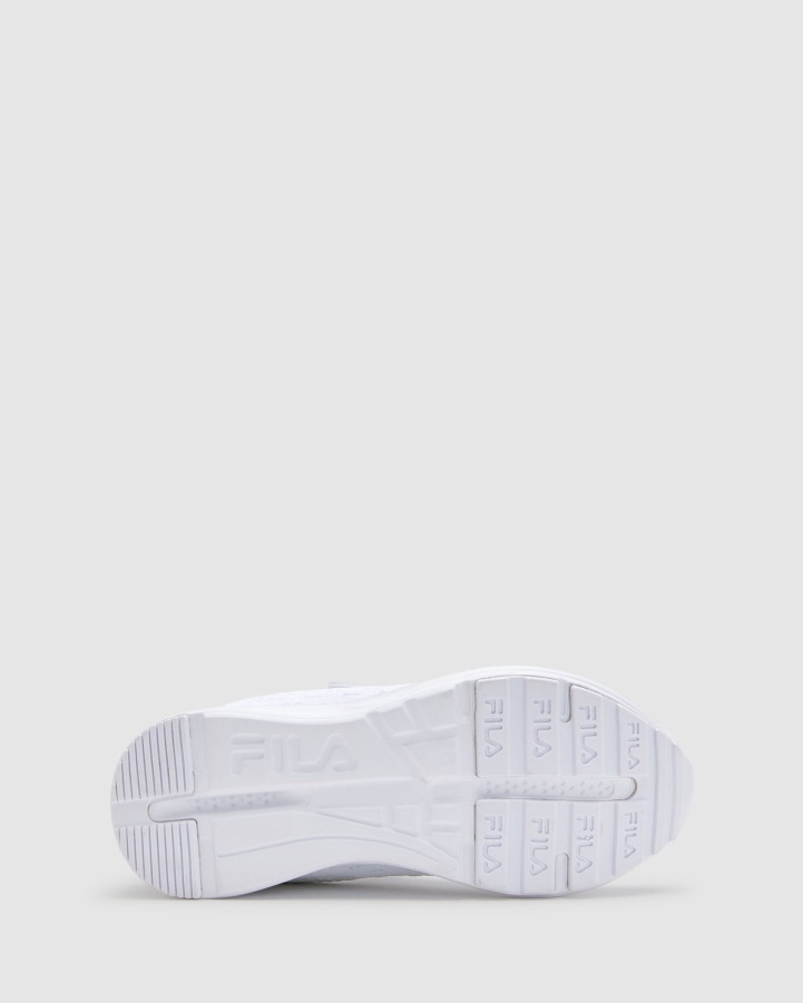 White Kid's FILA Classico Strap Fila