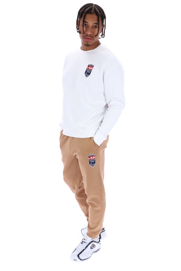 Tupac Fila Fleece Patch Crew Jumper