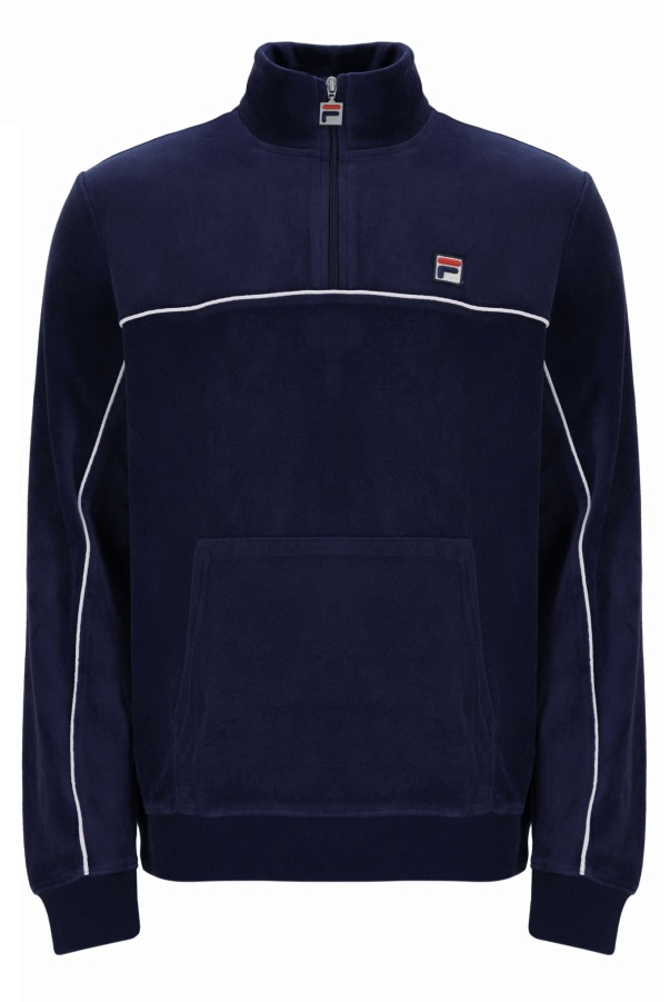 Fila Duke Velour 1/4 Zip With Piping