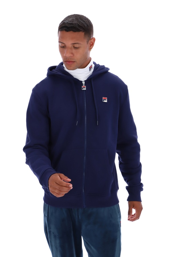 Lucian Essential Hoodie With Ribbed Side Panels Fila