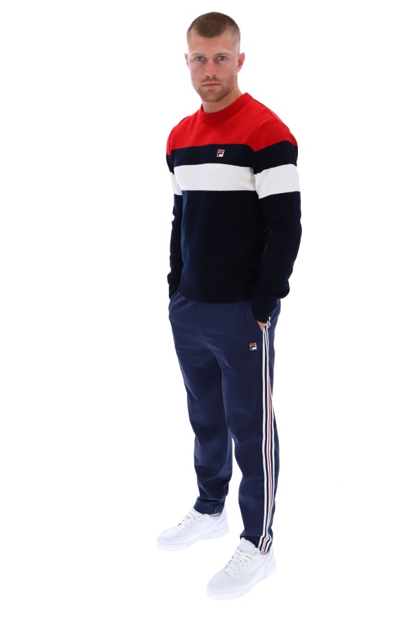 Abner Knitted Colour Blocked Crew Fila