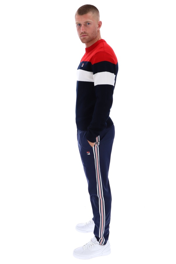 Abner Knitted Colour Blocked Crew Fila