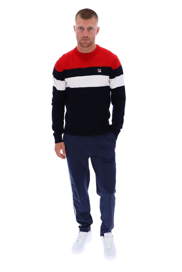 Abner Knitted Colour Blocked Crew Fila