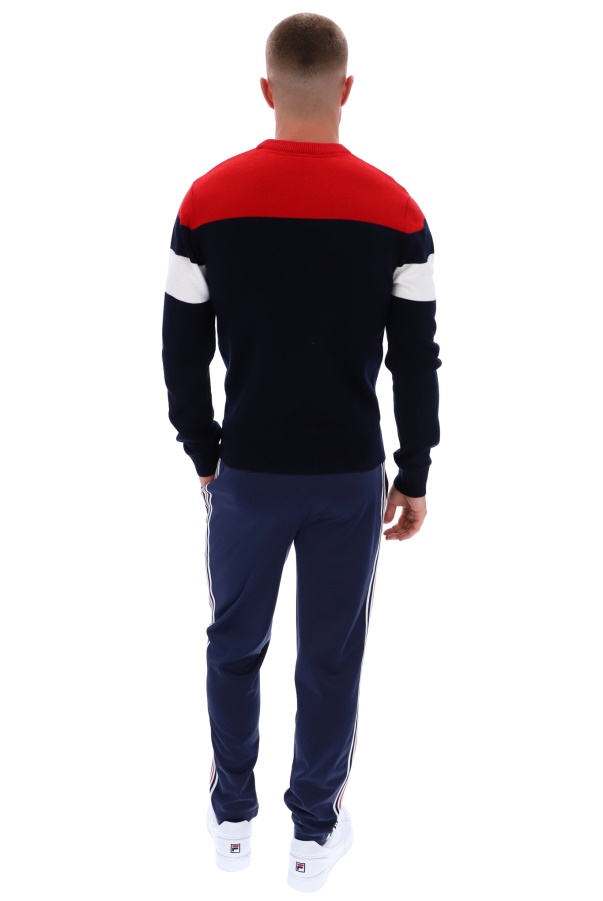 Abner Knitted Colour Blocked Crew Fila