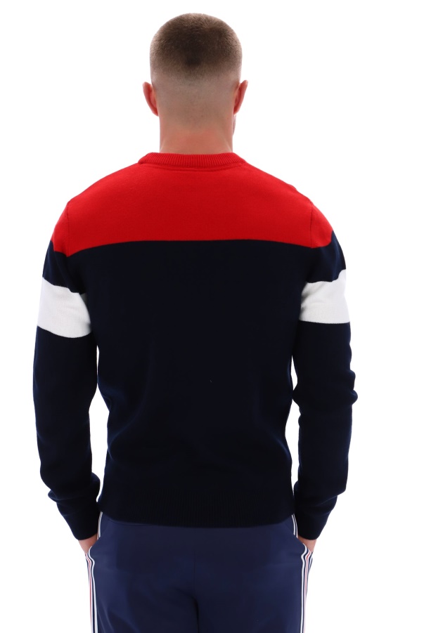 Abner Knitted Colour Blocked Crew Fila