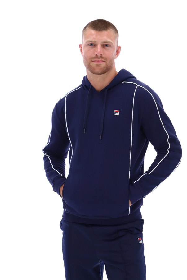 Steven Fleece Hoodie With Piping Fila