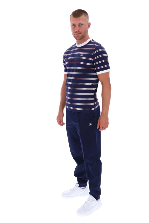 Santiago Ringer Tee With Heritage Stripe Fila