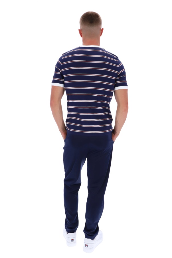 Santiago Ringer Tee With Heritage Stripe Fila